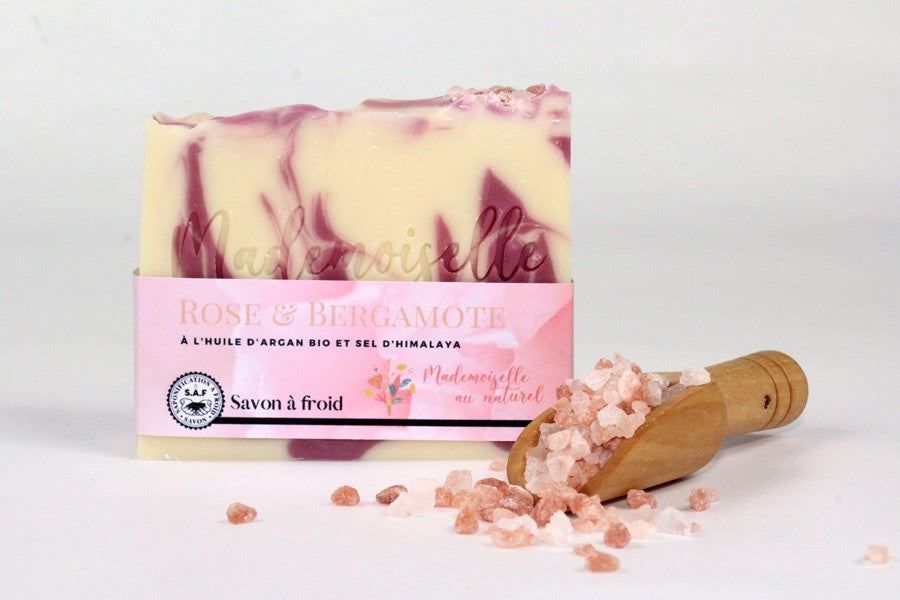 Savon délicat - Rose, Bergamote et Sel d'Himalaya