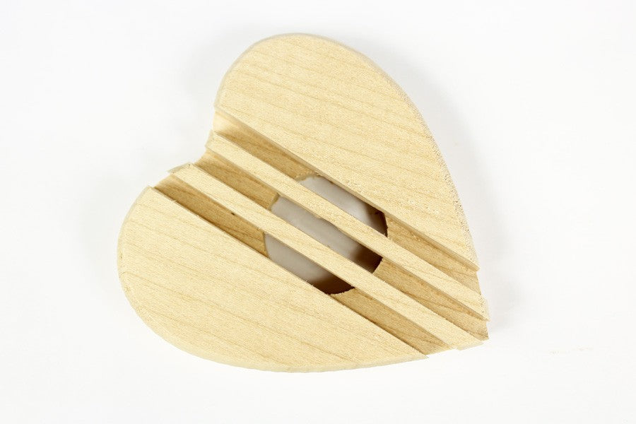 Porte-savon Coeur - Bois d'érable Français