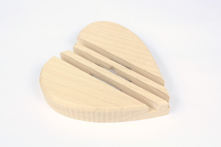 Porte-savon Coeur - Bois d'érable Français