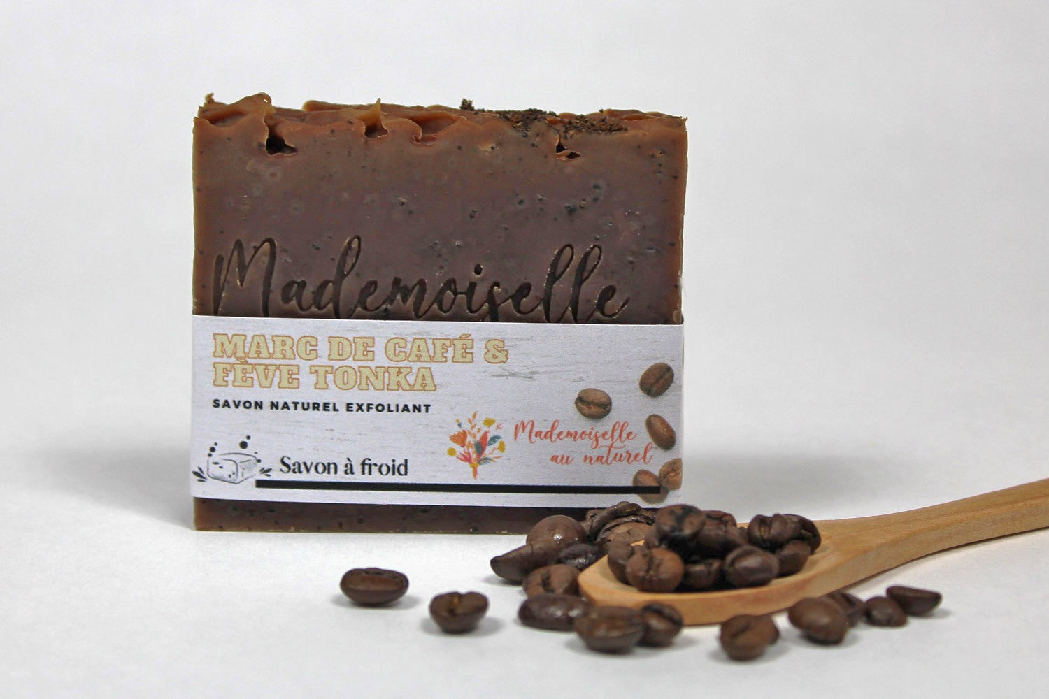 Savon exfoliant - Marc de café & Fève Tonka