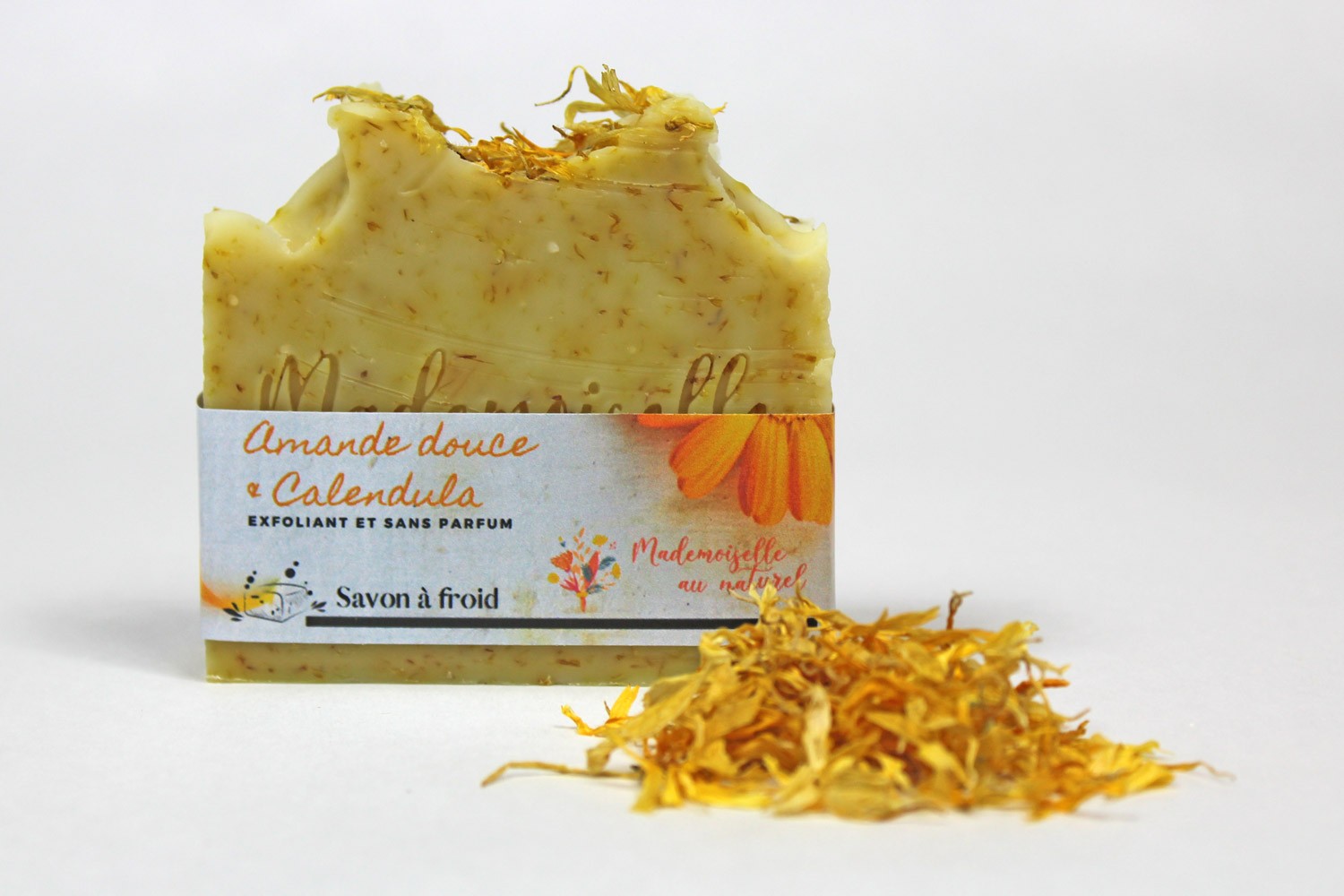 Savon exfoliant - Amande douce & Calendula