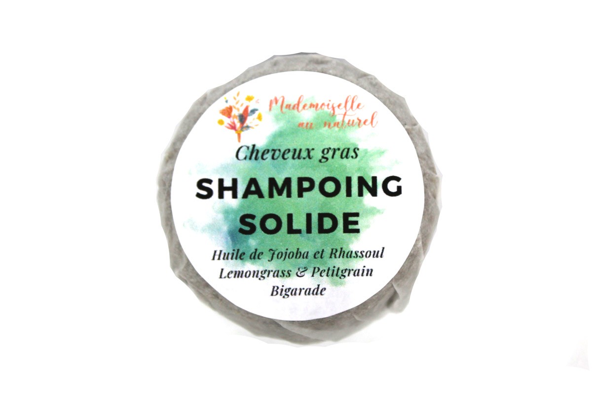 Shampoing solide cheveux gras - Lemongrass et Petitgrain